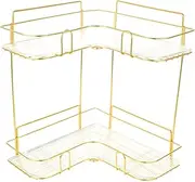 ETHZZLE 1 Set Bathroom Organizer Tray Elegant Vanity Storage for Makeup Perfume and Spice Bottles Versatile Rack for Kitchen Bathroom and Desktop Use