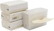 DrDirt Bamboo Facial Tissue, Sustainable 3-Ply, Soft for All Skin Types, Wall-Mounted Tissue Box, 4 Pack, 110 Sheets/Pack