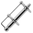 Rings of Ecstasy - 316L Surgical Steel Hollow Cum -Thru 3" Penis Plug with GRing