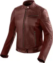 Revit Clare Ladies Motorcycle Leather Jacket, red, Size 36 for Women