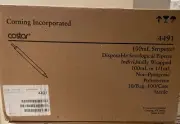 Corning 4491 Stripette Serological Pipets 100 ml Individually Wrapped Sterile Ca