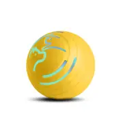 GGP 2Pcs Yellow Rechargeable Automatic Jumping Pet Toy Ball Interactive Smart Play Ball For Dogs & Cats