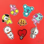 SUPER STAR:KPOP - BT21 補丁 1 件 BTS 防彈少年團 DIY 縫在熨斗上的徽章補丁(BTS -