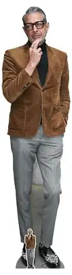 Jeff Goldblum Suede Jacket Lifesize and Free Mini Cardboard Cutout / Standee