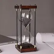 Taoluwin 60 Minutes Hourglass Sand Timer, Wooden Hourglass Sandglass Timer, Sand Clock Timer for Home Office Kitchen Wedding Decor Ornaments