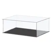 Acrylic Display Case Box Cube Storage Small Assemble Showcase 41x26x15.5cm