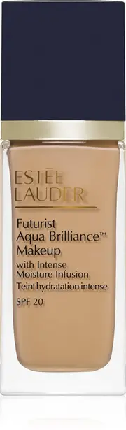 Estée Lauder Futurist Aqua Brilliance™ Makeup SPF 20 Hydrating Foundation Color 3W0 Warm Créme 30 ml