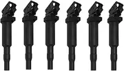 6Pcs Car Ignition Coil Compatible With BMW 1 3 5 X3 Z4 E87 E46 E39 E83 E85 116i 118i 120i 316i 318i 320i 520i 12137594937 12137562744 UF592