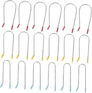 Baluue 1 Set Hair Roller Clips for Hot Curlers: Replacement U-shaped Clamps for 0.75/1/1.25inch Electric Rollers - Hot Curler Clip