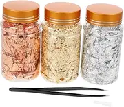 DECORNIJIA 1Set Nail Art with Tweezer Glitter Paillette Stickers for DIY Manicures Durable Safe Nail Art Supplies for Natural Artificial Nails for Parties