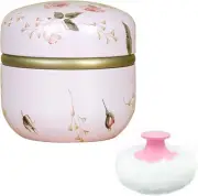 Qopoto Body Powder Puff and Container for Dusting Powder, Women Powder Puff a...