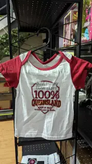 2 QLD Maroons Kids 100% Queensland Born n Bred T Shirt AP73