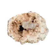 RARE - Pink Amethyst Geode With Calcite Inclusion - A