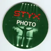 Styx Kilroy Was Here Backstage Pass Original 1984 Rock Concert Mr. Roboto Green