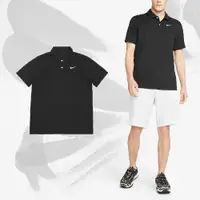 在飛比找PChome24h購物優惠-Nike 耐吉 Polo衫 Golf 男款 黑 白 高球 短
