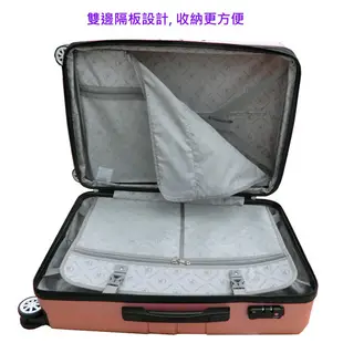 LONG KING 8025/24吋拉鍊行李箱(綠/玫瑰)旅行箱 拉桿箱【愛買】