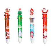 6x 10 in Multicolor Ballpoint Pen Cartoon Christmas Ballpoint Pen for School