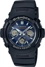 CASIO G-SHOCK AWG-M100SB-2AJF Solar Radio Black Blue Men's Watch