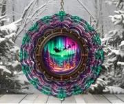 Northern light wind spinner