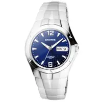在飛比找PChome24h購物優惠-LICORNE 焦點未來都會時尚機械腕錶(銀藍)