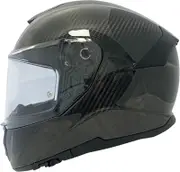 Apex FC500 Carbon Solid, full face helmet , color: Black , size: XL