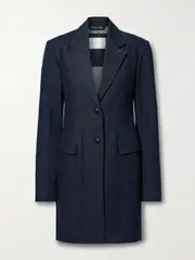 [Veronica de Piante] Veronica de Piante - Stephanie Denim Coat - Dark denim - IT40 IT 40 Blue