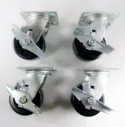 4" x 2" Phenolic Wheel Caster - Swivel with Brake (4EA)