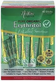 Nirvana Organics Erythritol Organic 40 Sachets 4 g
