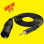 High Power 3.5mm 1/8 Inch TRS Male To XLR Male Balanced Microphone Cable B38