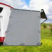 Caravan Awning Sun Shade Roll Out 2.2x1.95M Pop Top End Wall Side Grey Screen