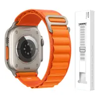 在飛比找蝦皮商城優惠-尼龍錶帶環帶兼容 Apple Watch SE 8 7 6 