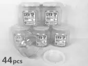 44x 1Liter Screw Top Dry Food Pantry Storage Container Pantry Storer #3999