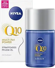 NIVEA Q10 Firming Nourishing Oil (100ml), Firming Skin Care Oil Against Stretch Marks, Body Oil with Q10, Macadamia, Avocado and Cotton Seed Oil