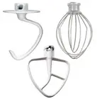 KitchenAid 5KSM170AFP0 Mixer Dough Hook Flat Beater Wire Whip Set