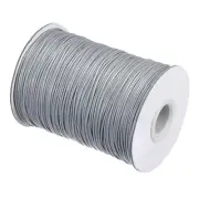 Beading Thread Bracelet Weave Craft Cord 1mm 159M/Roll, Silver Tone