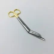 18cm Stainless steel Bandage Scissors golden color handle surgical instrument