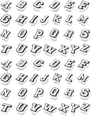 [BOWNDY] PVC Letters Sports Cats Shoe Charms,Bulk Charms,Charms Cute,Charms Pack,Random Charms
