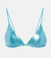 [Jade Swim] Jade Swim Via triangle bikini top AU 10 blue