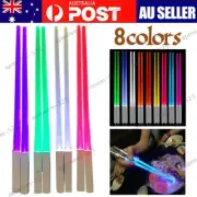 Chopsticks Light Up LED Glowing Light Saber Chop Sticks Reusable Lightup Gifts