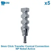 5x DSI Dental Implant Impression Click Transfer Conical Nobel Active NP