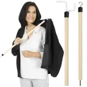 Vive Dressing Stick for Elderly 27” - with Zipper Puller & Sock Remover Tool ...