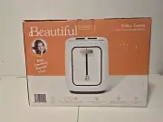Beautiful 2-Slice Toaster Touch-Activated Display White Icing By Drew Barrymore