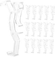iplusmile 25pcs Transparent Valance Clips Plastic Hidden Retainer Clips for Blinds and Valances for Home and Office Window Treatments Improves Aesthetics Versatile Use