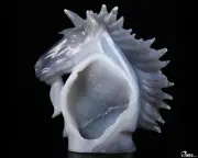 4.8" Agate Geode Crystal Unicorn, Crystal Healing