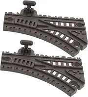 2pcs Replacement Train Tracks Plastic Tracks Accessory for Boys and Girls Flexible Tracks Switches for Train Track Sets
