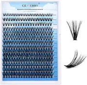 Eyelashes, Single DIY Cluster Eyelashes, 0.07 C Curl, Individual Eyelash Extensions, Eyelash Extension, Volume Eyelashes at Home Gemerry Eyelashes (8-16 Mix, 40D-0.07C)