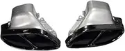 Compatible For Benz C-Class, W205 C180, C200, C250, C300, C450, GLE43, GLS43, W212 exhaust Tip upgrades, AMG 43 Black Muffler tip(Black)