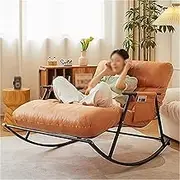 VERYMUSH Indoor Double Modern Sofa Lounger with Cushion,Breathable Bedroom Rocking Chair,Outdoor Garden Recliner with Armrests