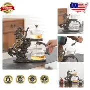 Stylish Borosilicate Glass Tea Set with Stainless Steel Infuser - Gift Ready