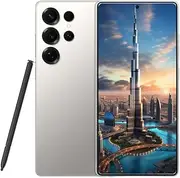 Ultra Cell Phones, Unlock Android 4G Smartphone - Dual SIM Dual Standby, 4GB+64GB Storage, 13MP+5MP Dual HD Cameras, 6.8" HD Display, Stylus Pen Included - Earphones, Type-C Charging Cable (Gold)